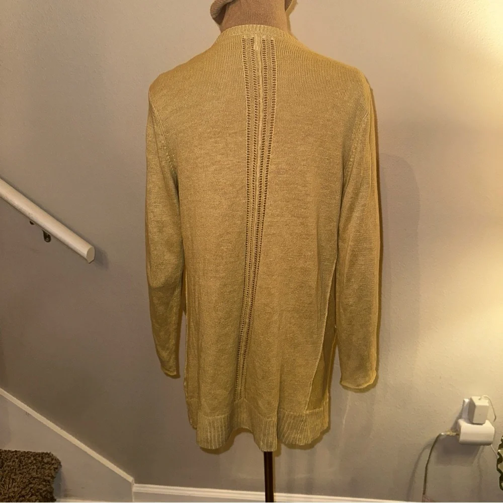 Eileen Fisher XS linen Open-Front Cardigan